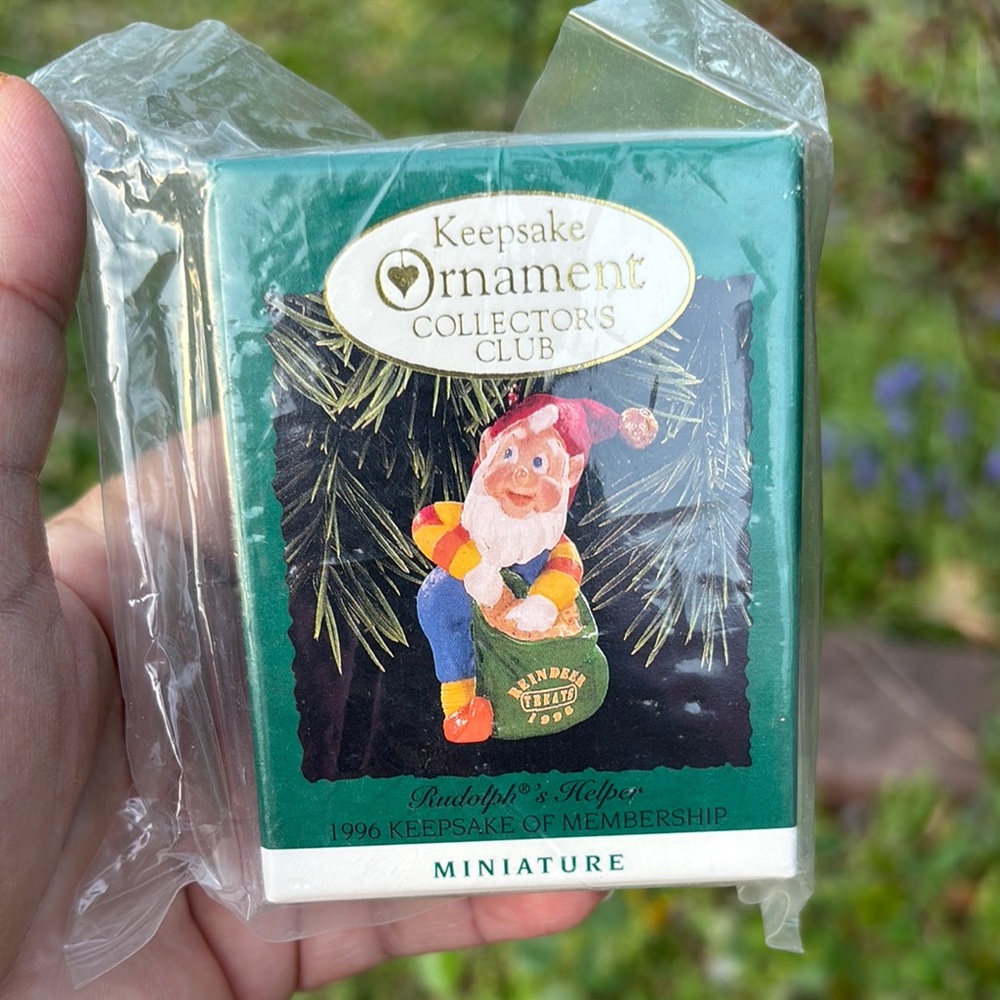 Keepsake Ornament Collectors Club Miniature Rudolph’s Helper